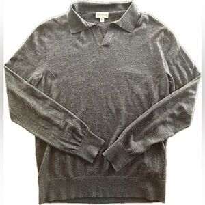 Club Monaco Wool Cashmere Silk Polo Sweater Men’s Small Pullover Lightweight